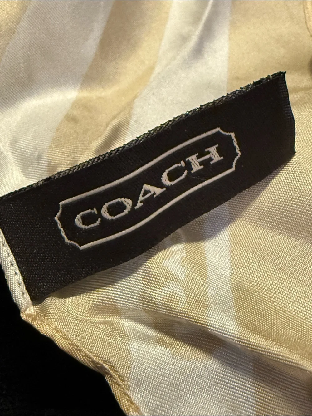 Silk Polka Dot and Stripe Scarf - Coach